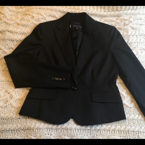 Anne Klein Black Single-Button Blazer, size 4 - Picture 2 of 5
